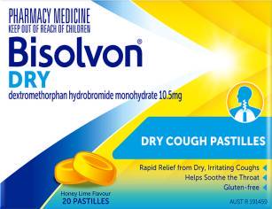 Bisolvon<sup>®</sup> Dry Pastilles Honey Lime