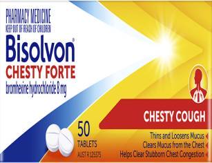 Bisolvon<sup>®</sup> Chesty Forte Tablets